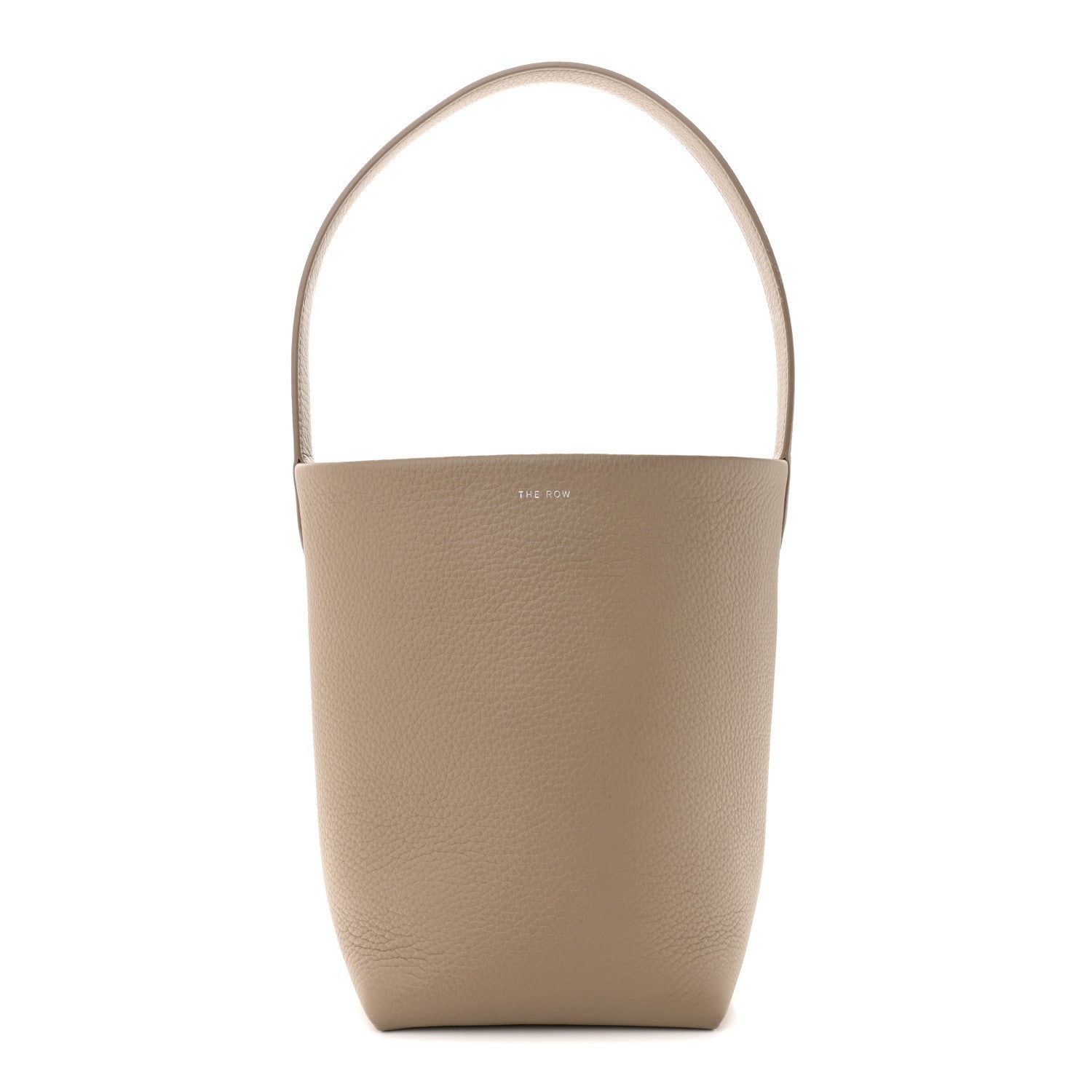 The Row Grained Calfskin Small N/S Park Tote Dark Taupe 1 of 10