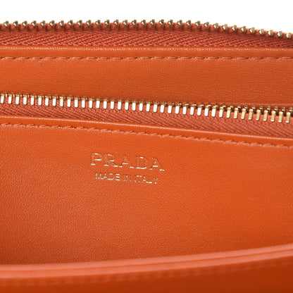 Prada Vitello Move Zip Around Wallet Papaya 6 of 9
