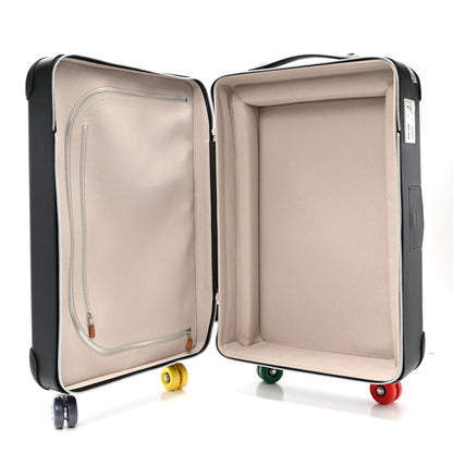 Hermes Taurillon Regate Militaire Sports Toile R.M.S. Trolley Case Luggage Black 4 of 12
