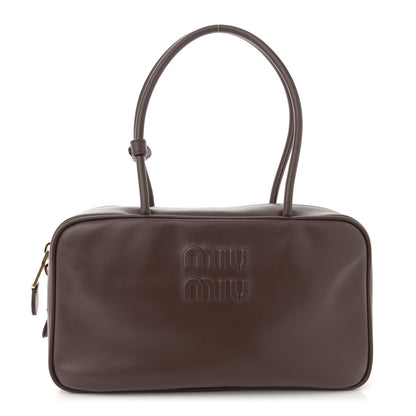Miu Miu Soft Calf Softy Medium Beau Top Handle Bag Briarwood Briarwood 1 of 9