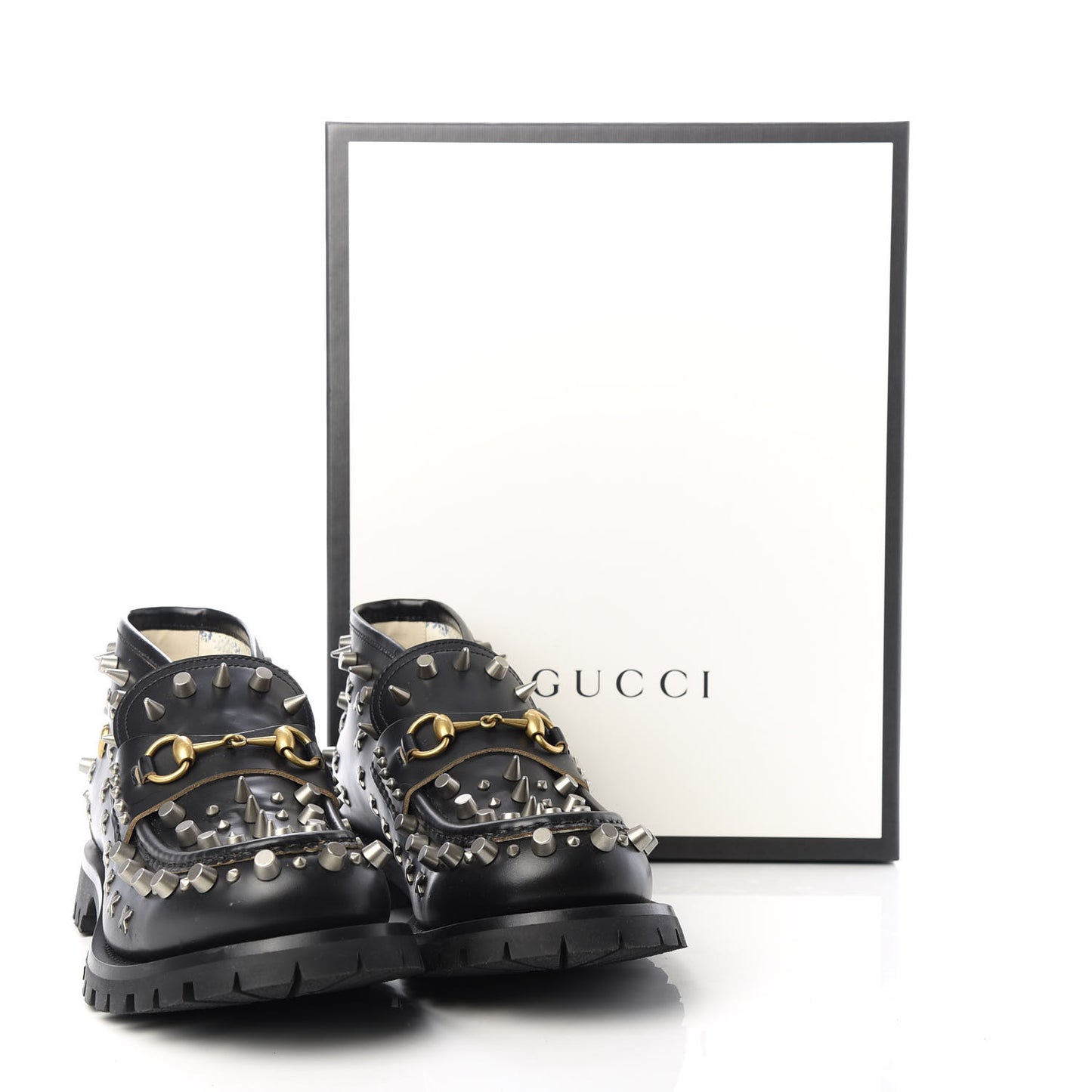 Cordovan Lux Studded Mens Harald Horsebit Ankle Boots 8.5 Black