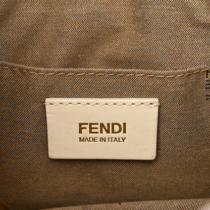 Fendi Zucca Spalmati Small Chef Shoulder Bag White 5 of 7