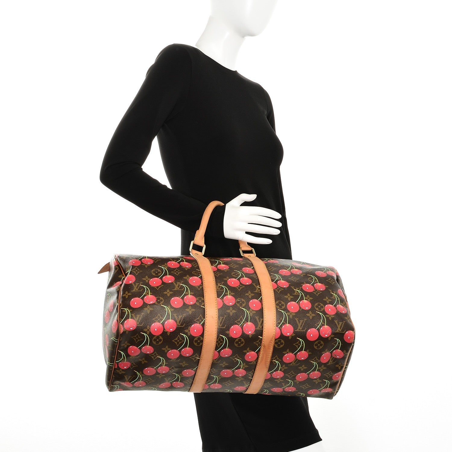 Louis Vuitton Monogram Cerises Keepall 45 2 of 15