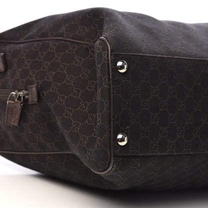 Gucci Nylon Monogram Large Carry On Duffle Dark Brown 8 of 10