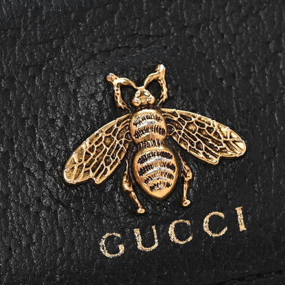 Gucci Pebbled Calfskin Animalier Card Holder Black 8 of 10