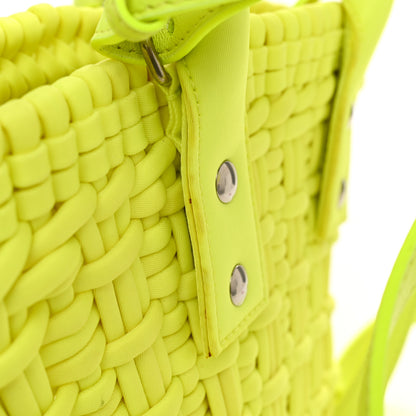 Balenciaga Faux Calfskin XXS Bistro Basket Fluo Yellow 10 of 10