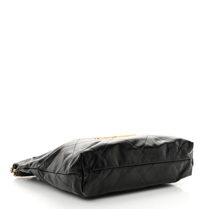 Chanel Shiny Calfskin Quilted Small Chanel 22 Black 5 of 12