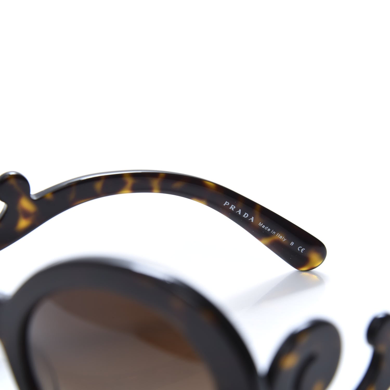 Prada Baroque Sunglasses SPR 27N Tortoise 6 of 8