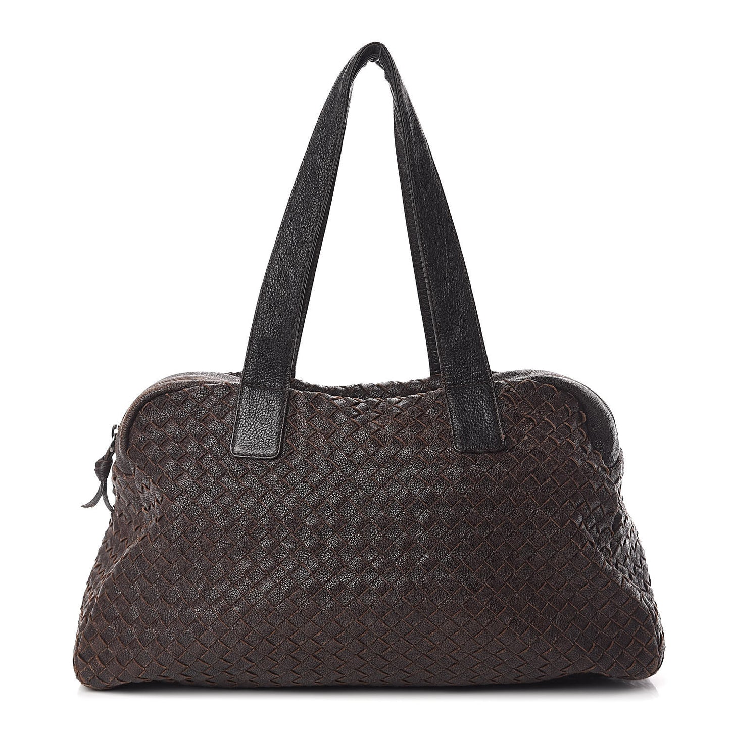 Nappa Intrecciato Bowler Ebano