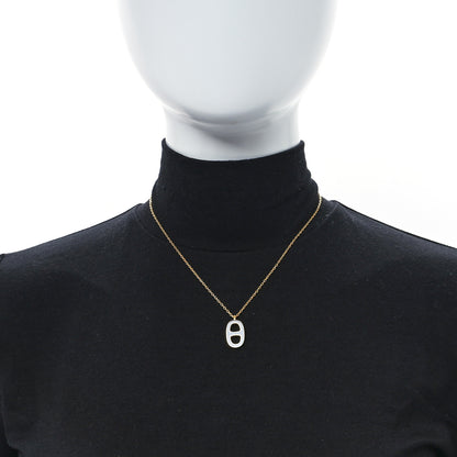 Hermes Laquered Iliade Pendant Necklace Black 2 of 5
