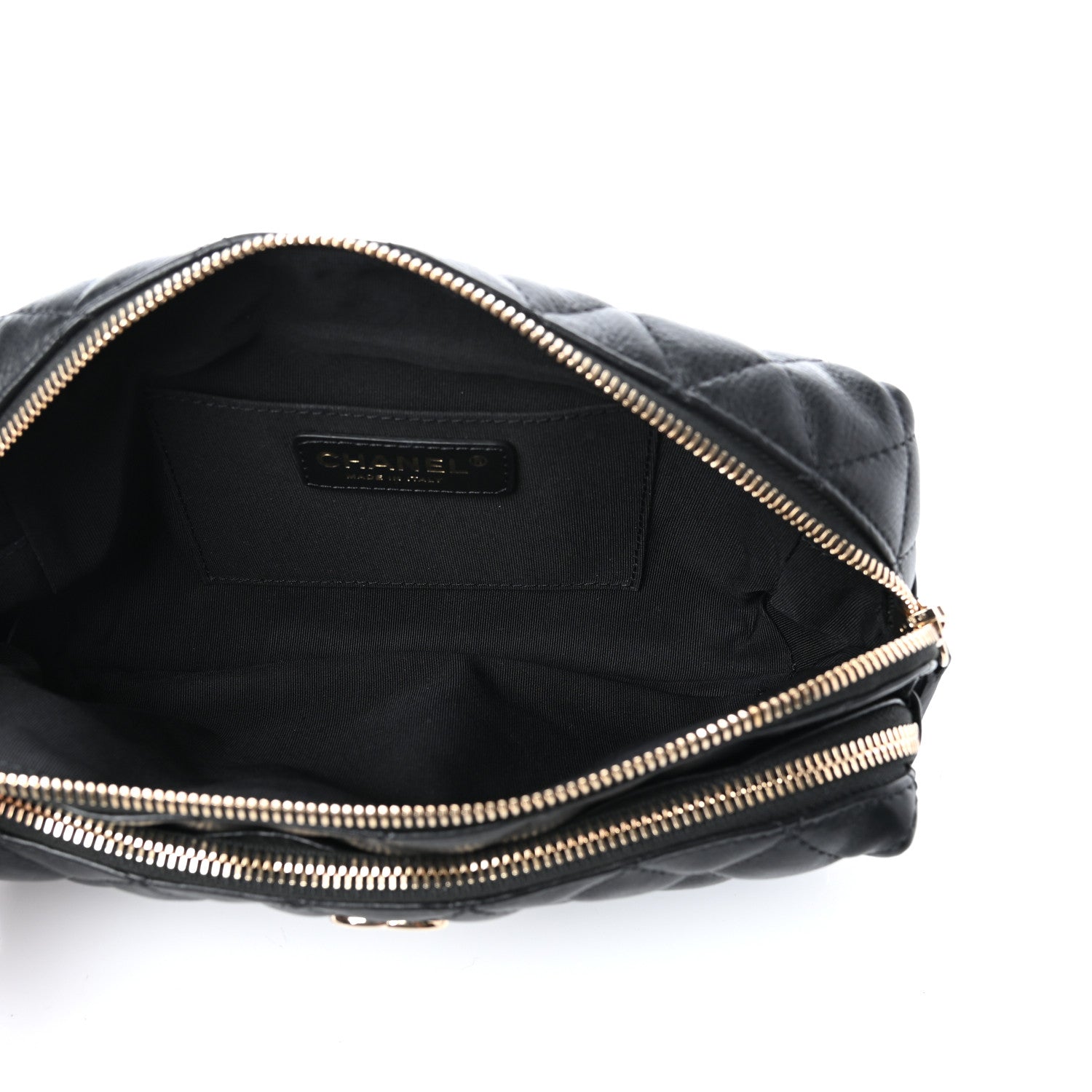 Chanel Calfskin Quilted Waist Bag Black 5 of 10