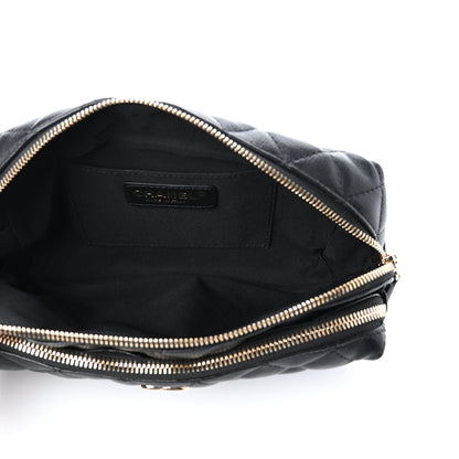 Chanel Calfskin Quilted Waist Bag Black 5 of 10