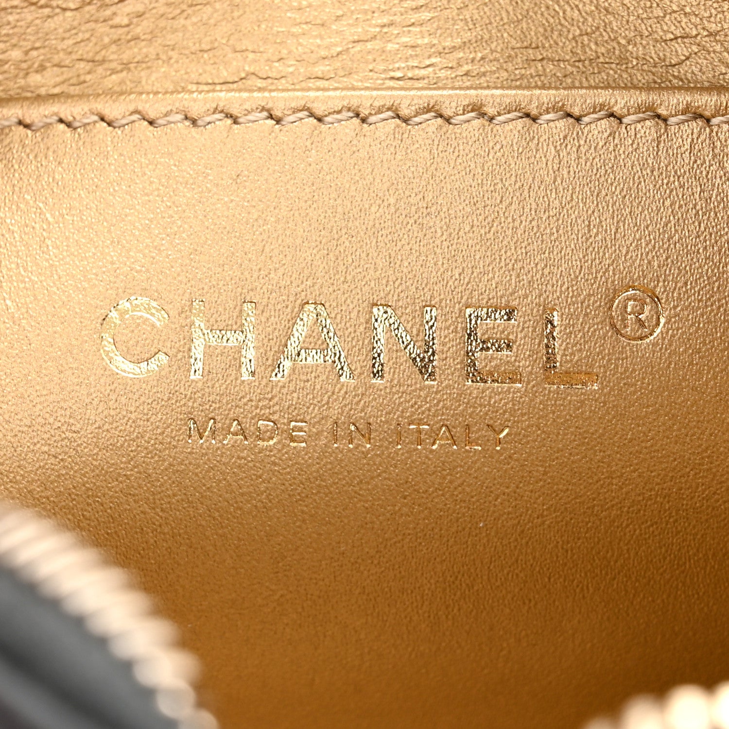 Chanel Lambskin Quilted CC Pearl Crush Camera Case Black 6 of 10