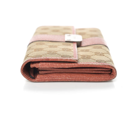 Gucci Monogram Continental Flap Wallet Coral 7 of 10