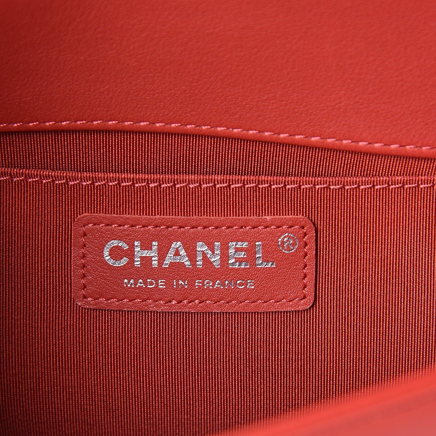 Chanel Calfskin Chevron Quilted Medium Boy Flap Red 6 of 11