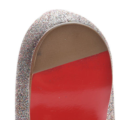 Christian Louboutin Metallic Glitter Pigalle Flats 37 Multicolor 8 of 8