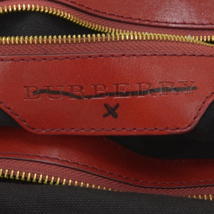 Burberry House Check Bridle Calfskin Medium Gosford Hobo Red 6 of 8
