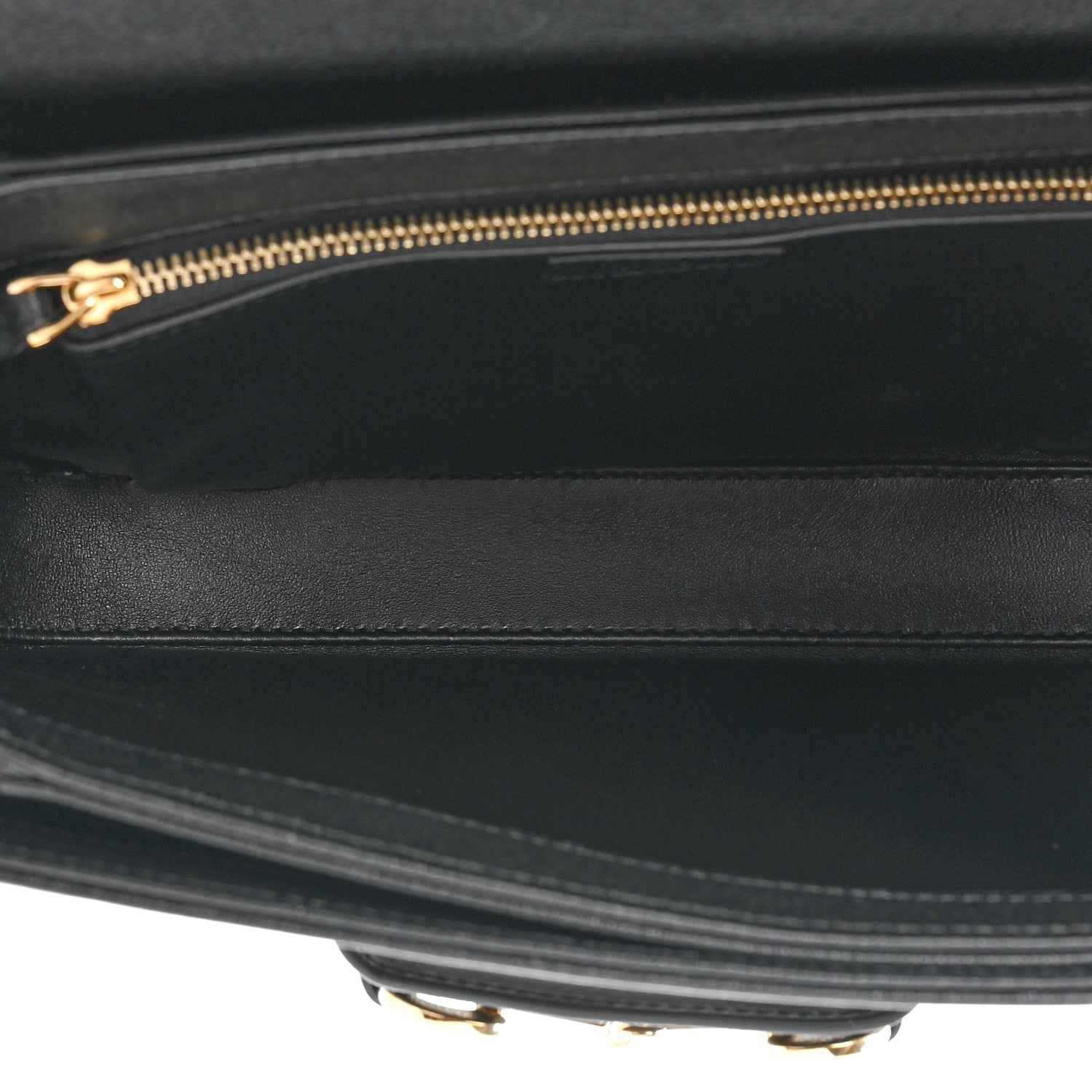 Gucci Sakai Be Green Calfskin Shearling Horsebit 1955 Shoulder Bag Black 6 of 12