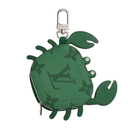 Louis Vuitton Monogram Crab Bag Charm Green 1 of 7