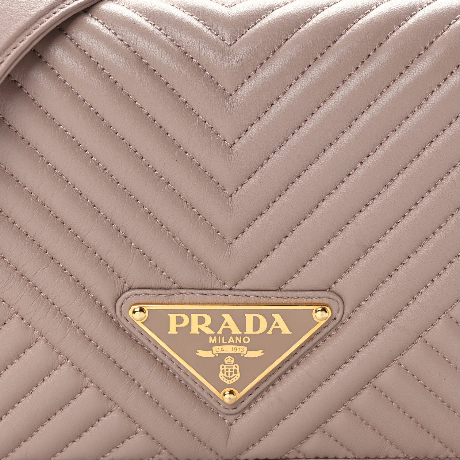 Prada Nappa Impunture Diagramme Chain Crossbody Bag Cipria 8 of 11