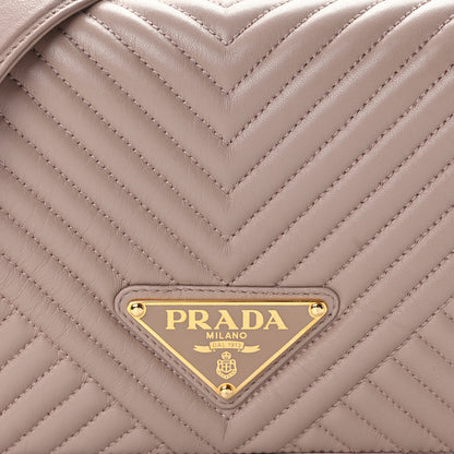 Prada Nappa Impunture Diagramme Chain Crossbody Bag Cipria 8 of 11