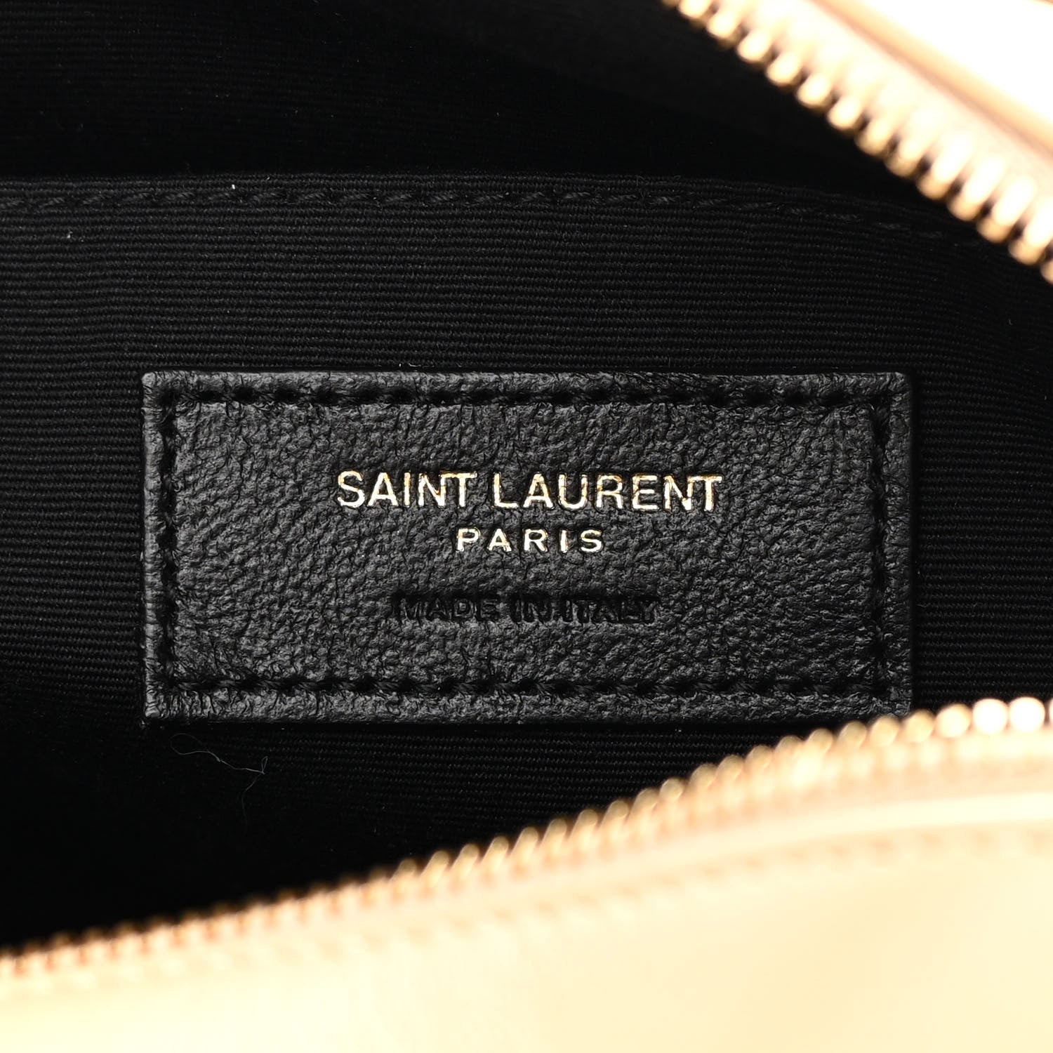 Saint Laurent Calfskin Matelasse Monogram Lou Camera Bag Nude Powder 6 of 12