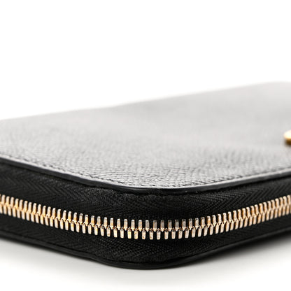 Balenciaga Grained Calfskin BB Continental Zip Around Wallet Black 8 of 9