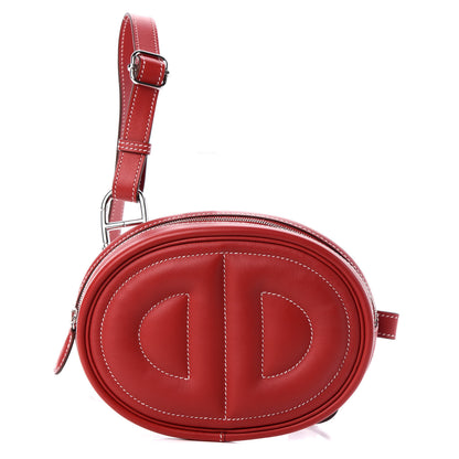 Hermes Swift Verso In The Loop Belt Bag Rouge Piment Rose Azalee 1 of 8