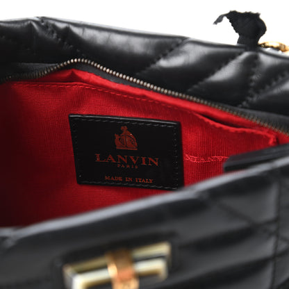 Lanvin Lambskin Quilted Small Happy Shoulder Bag Black 8 of 9