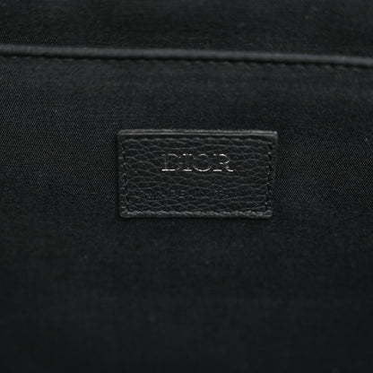 Christian Dior Grained Calfskin Oblique Jacquard Safari Tote  Black 6 of 11
