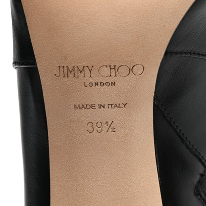 Jimmy Choo Shiny Calfskin Mahesa 85 Knee High Boots 39.5 Black 6 of 7