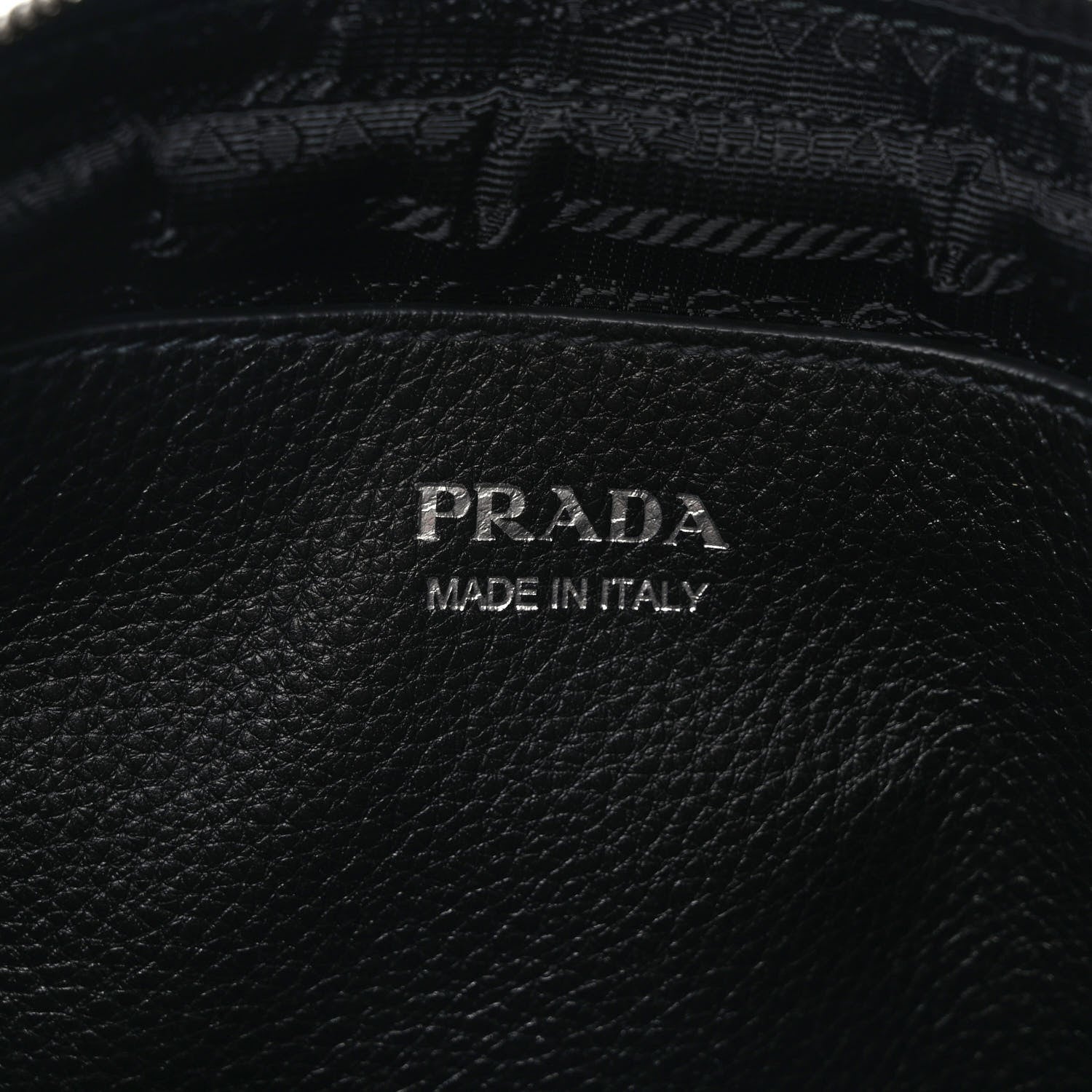 Prada Vitello Daino Soft Medium Double Zip Shoulder Bag Black 6 of 10