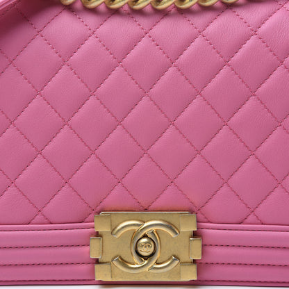 Chanel Calfskin Quilted Medium Boy Flap Pink 8 of 13