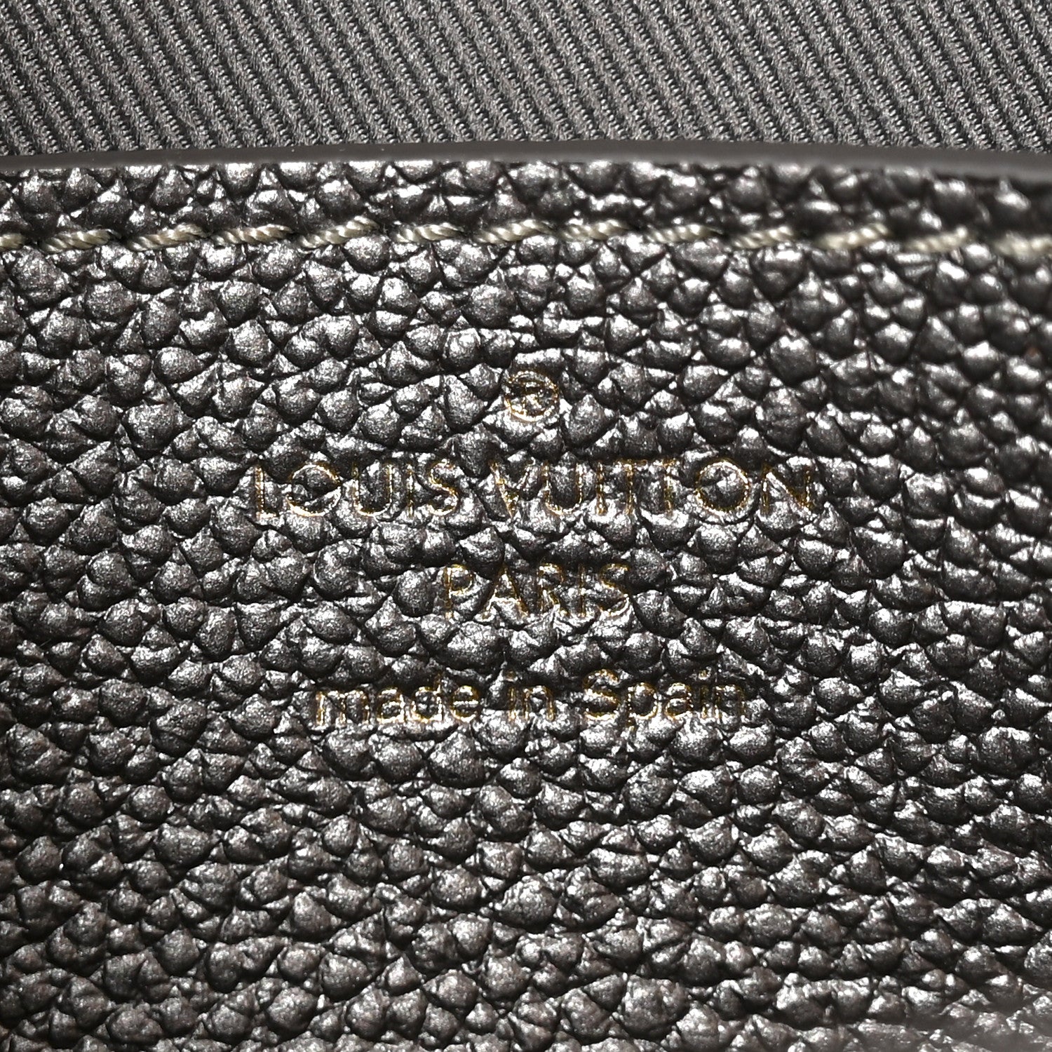 Louis Vuitton Metallic Empreinte Metis Wallet On Chain Gun Metal 6 of 10