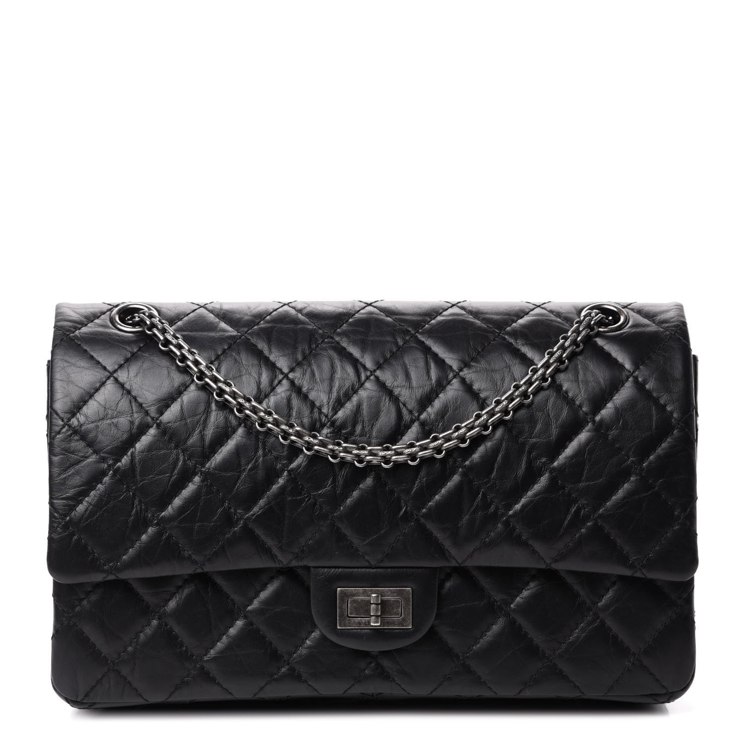 Chanel Aged Calfskin Quilted 2.55 Reissue 226 Flap Black 1 of 13