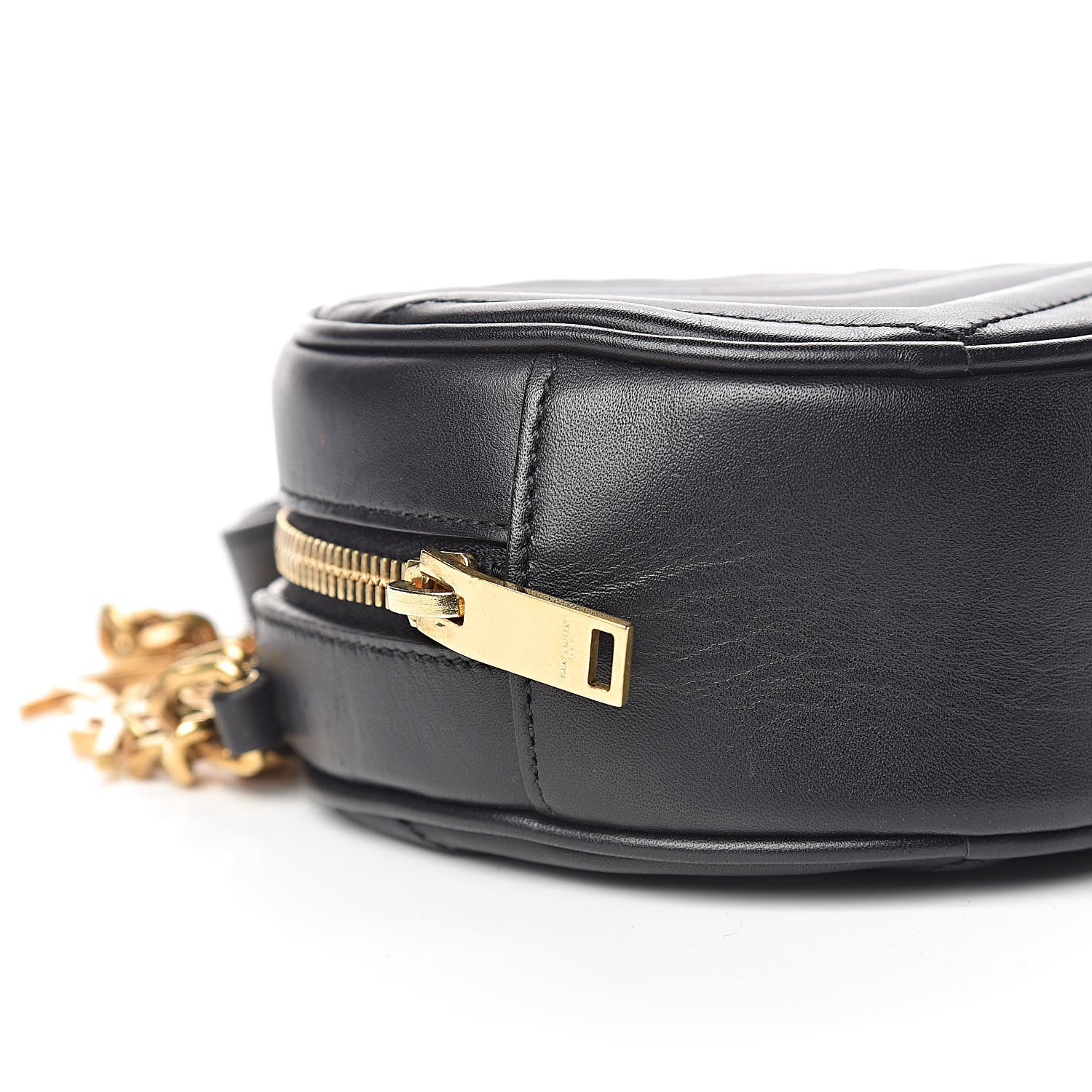 Saint Laurent Calfskin Matelasse Small Monogram Bubble Crossbody Black 8 of 11