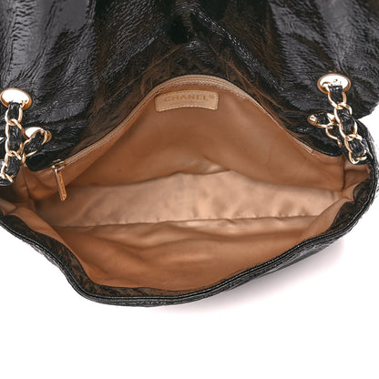 Chanel Vinyl Medium Rock and Chain Flap Black Black 5 of 11