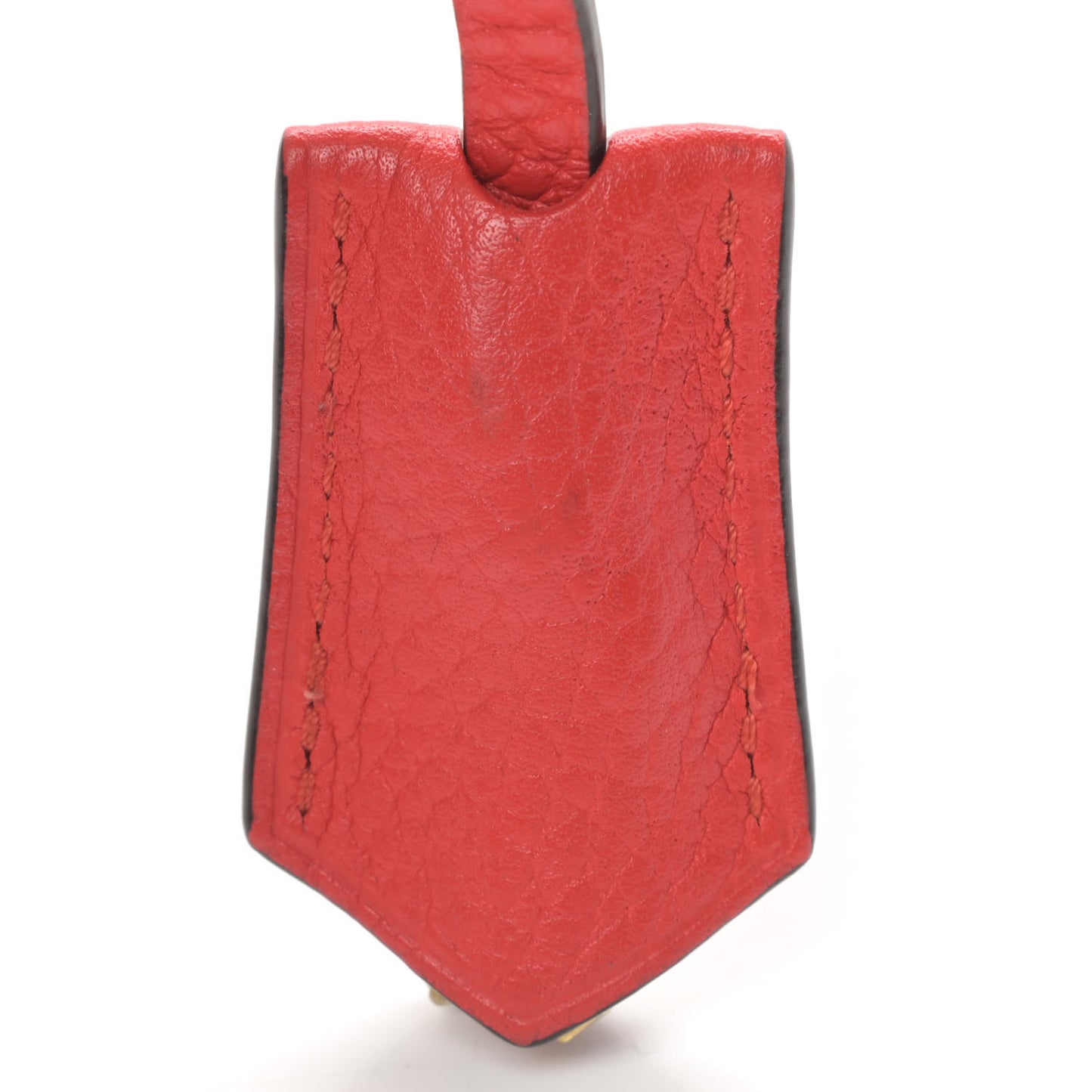 Calfskin Clochette Key Bell Holder and Lock Set Corail