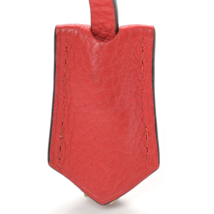 Louis Vuitton Calfskin Clochette Key Bell Holder and Lock Set Corail 5 of 6