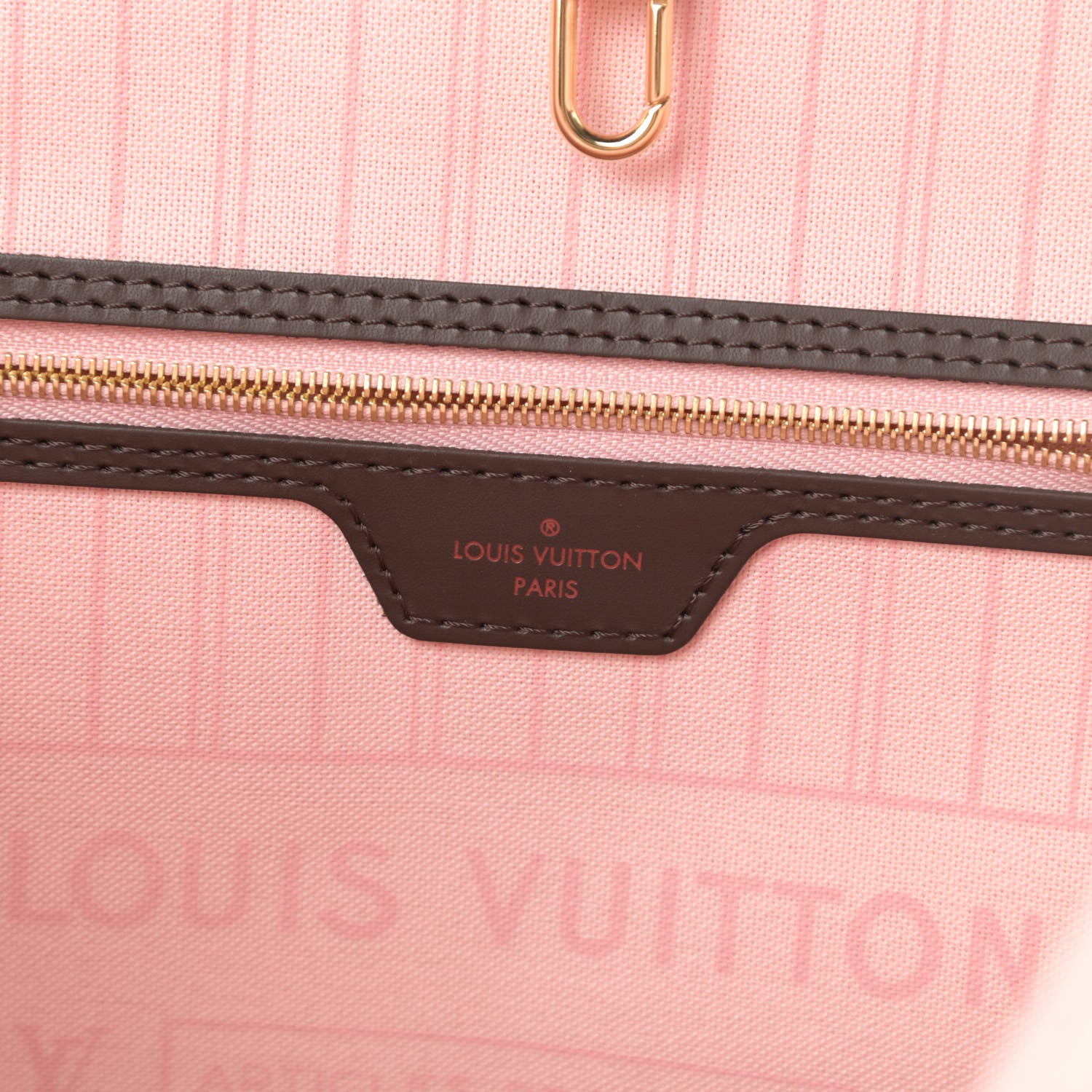 Louis Vuitton Damier Ebene Neo Neverfull MM Rose Ballerine 7 of 11