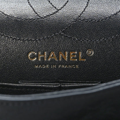Chanel Aged Calfskin Chevron Quilted 2.55 Reissue 226 Flap Black 6 of 9