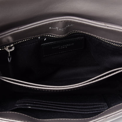 Saint Laurent Calfskin Y Quilted Monogram Toy Loulou Crossbody Bag Earth 5 of 9