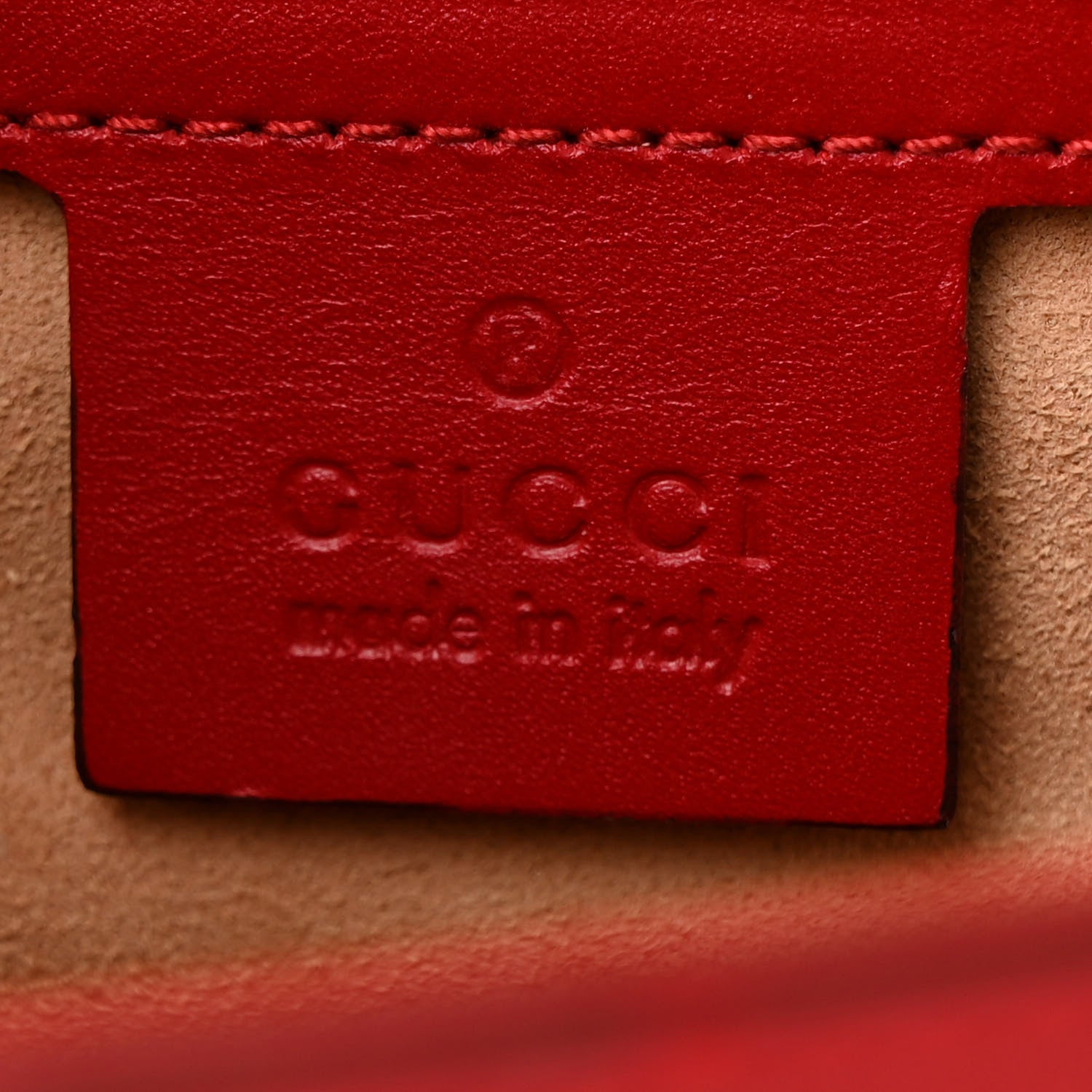Gucci Guccissima Medium Padlock Shoulder Bag Hibiscus Red 6 of 12