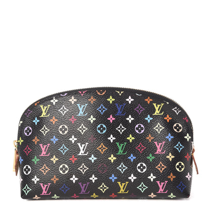Louis Vuitton Monogram Multicolor Cosmetic Pouch Black Grenade 1 of 6