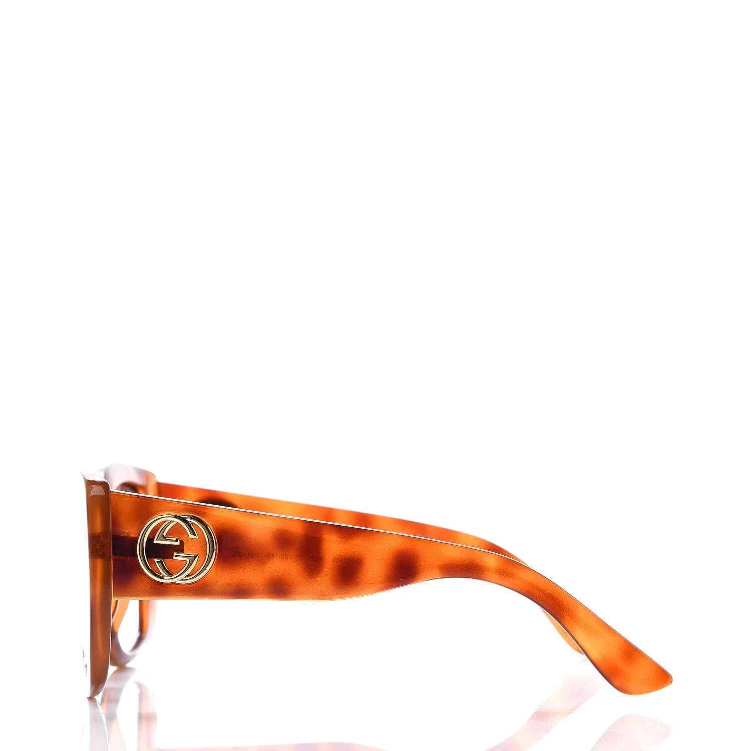 Gucci Acetate Square Frame Sunglasses GG0141S Tortoise 3 of 7