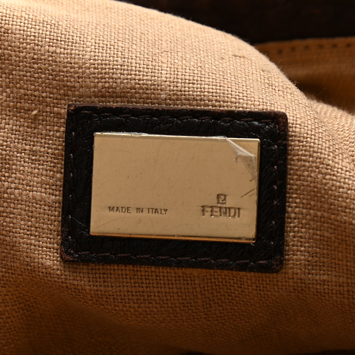 Fendi Zucca Nappa Nuvolata Vitello Tortuga Spy Tobacco Moro 7 of 11