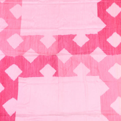 Hermes Silk Cashmere Icat H Net Shawl 140 Rose Pale Fuchsia 2 of 4