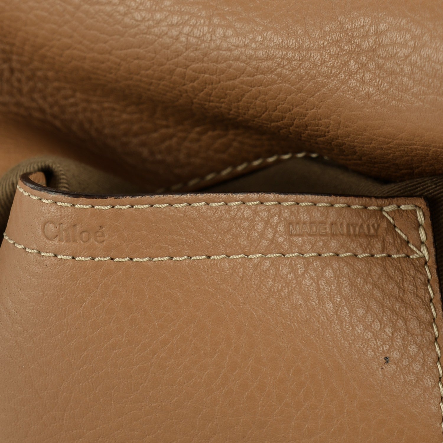 Chloe Calfskin Medium Marcie Round Crossbody Bag Nut 6 of 9