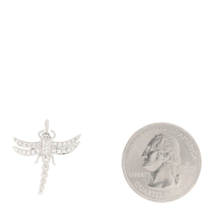 Tiffany Platinum Diamond Dragonfly Pendant 2 of 4