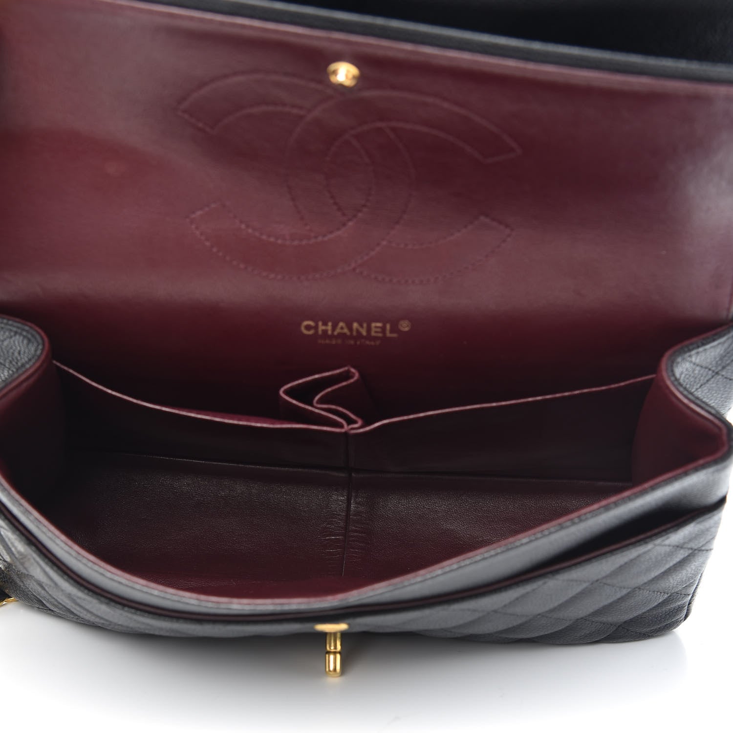Chanel Caviar Quilted Jumbo Double Flap Black 5 of 13